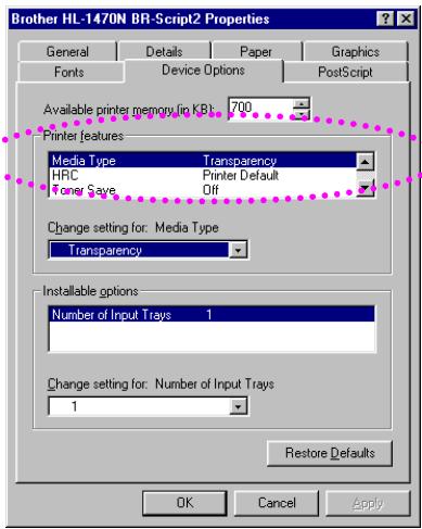 BROTHER HL-1230 - Select the Paper Size, Media Type and paper Source etc. in the printer driver. - 3