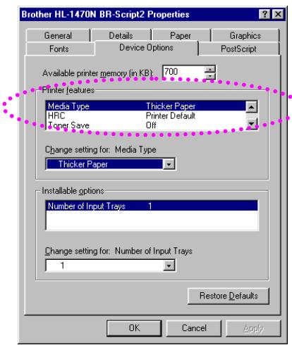 BROTHER HL-1230 - Select the Paper Size, Media Type and paper Source etc. in the printer driver. - 3