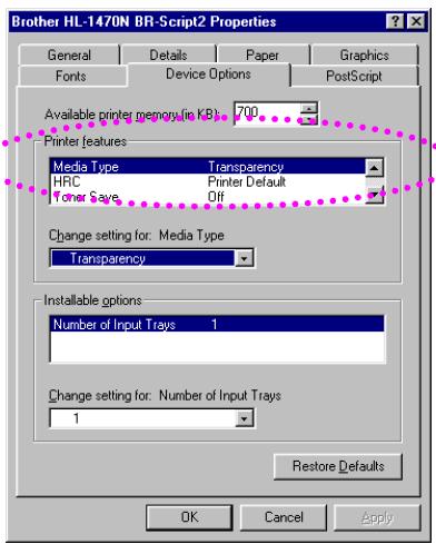 BROTHER HL-1230 - Select the Paper Size, Media Type and paper Source etc. in the printer driver. - 3