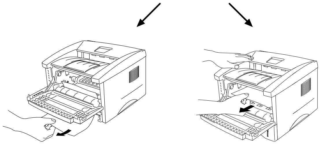 BROTHER HL-1240 - Remove the paper cassette completely from the printer. - 4