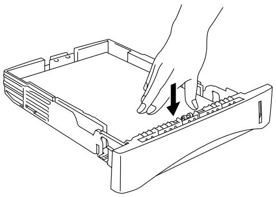BROTHER HL-1240 - How to load paper into the Paper Cassette - 4
