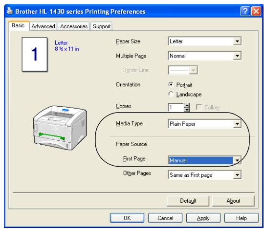 BROTHER HL-1430 - Printing on plain paper from the manual feed slot - 2