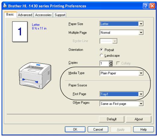 BROTHER HL-1430 - Printing on plain paper from the paper tray - 1