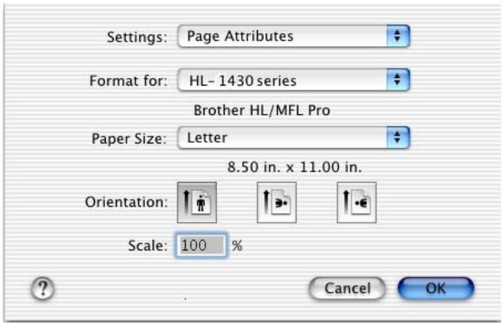 BROTHER HL-1430 - Page setup - 1