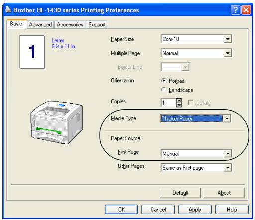 BROTHER HL-1430 - Printing on envelopes from the manual feed slot - 2