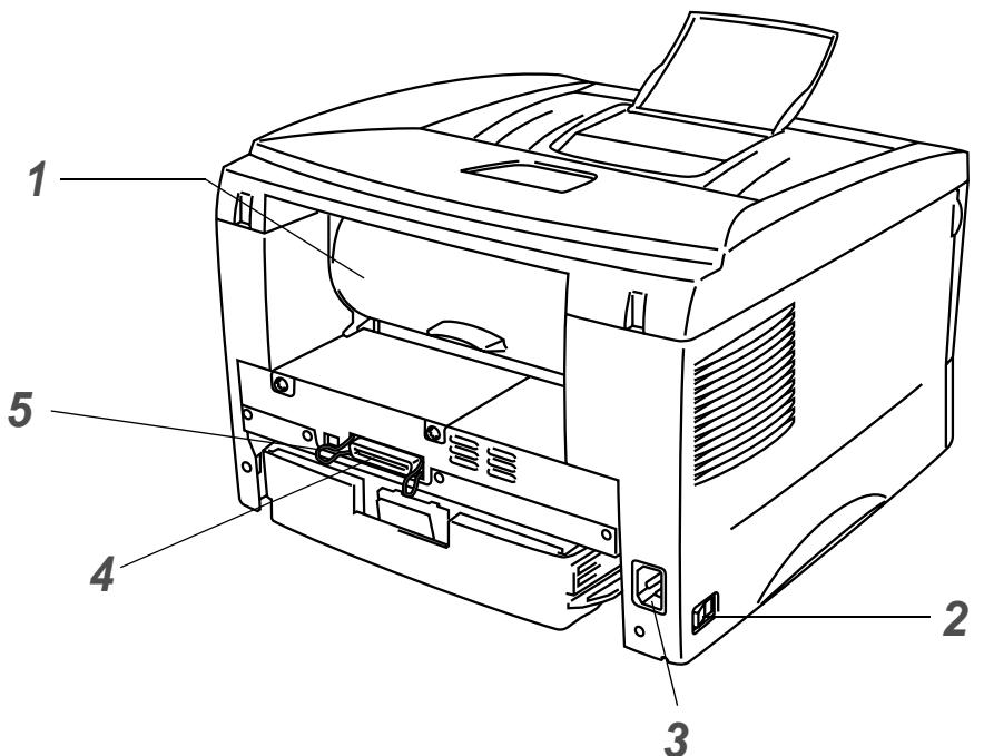 BROTHER HL-1430 - Back view - 1