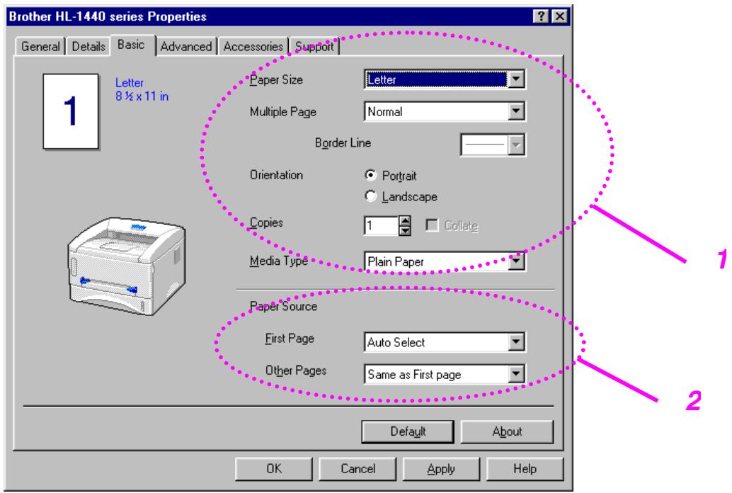 BROTHER HL-1440 - Basic Tab - 1