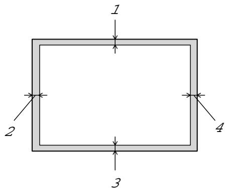 BROTHER HL-1470N - Printable Area - 2