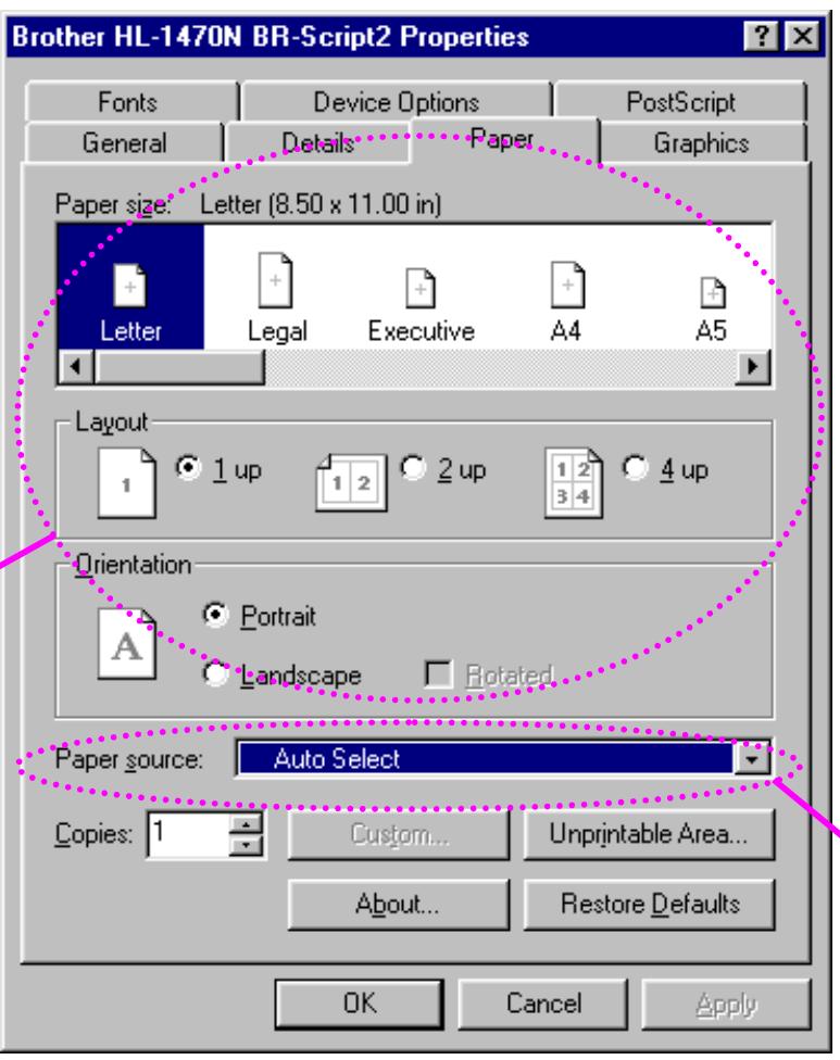 BROTHER HL-1470N - Paper Tab - 1