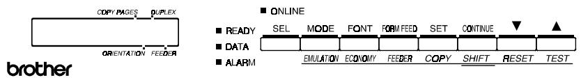 BROTHER HL-1660E - DISPLAY AND LAMPS - 1