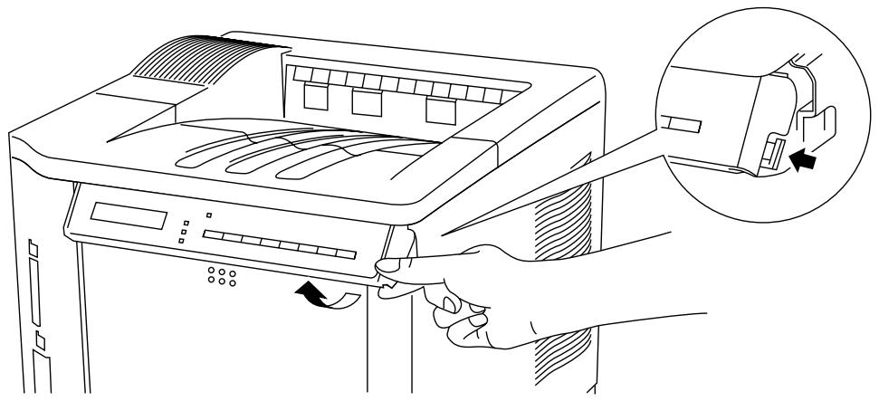 BROTHER HL-1660E - Adjusting the Control Panel Angle - 1