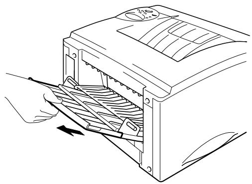 BROTHER HL-1870N - Open the Face Up Output Tray and pull out the extension flap. - 2