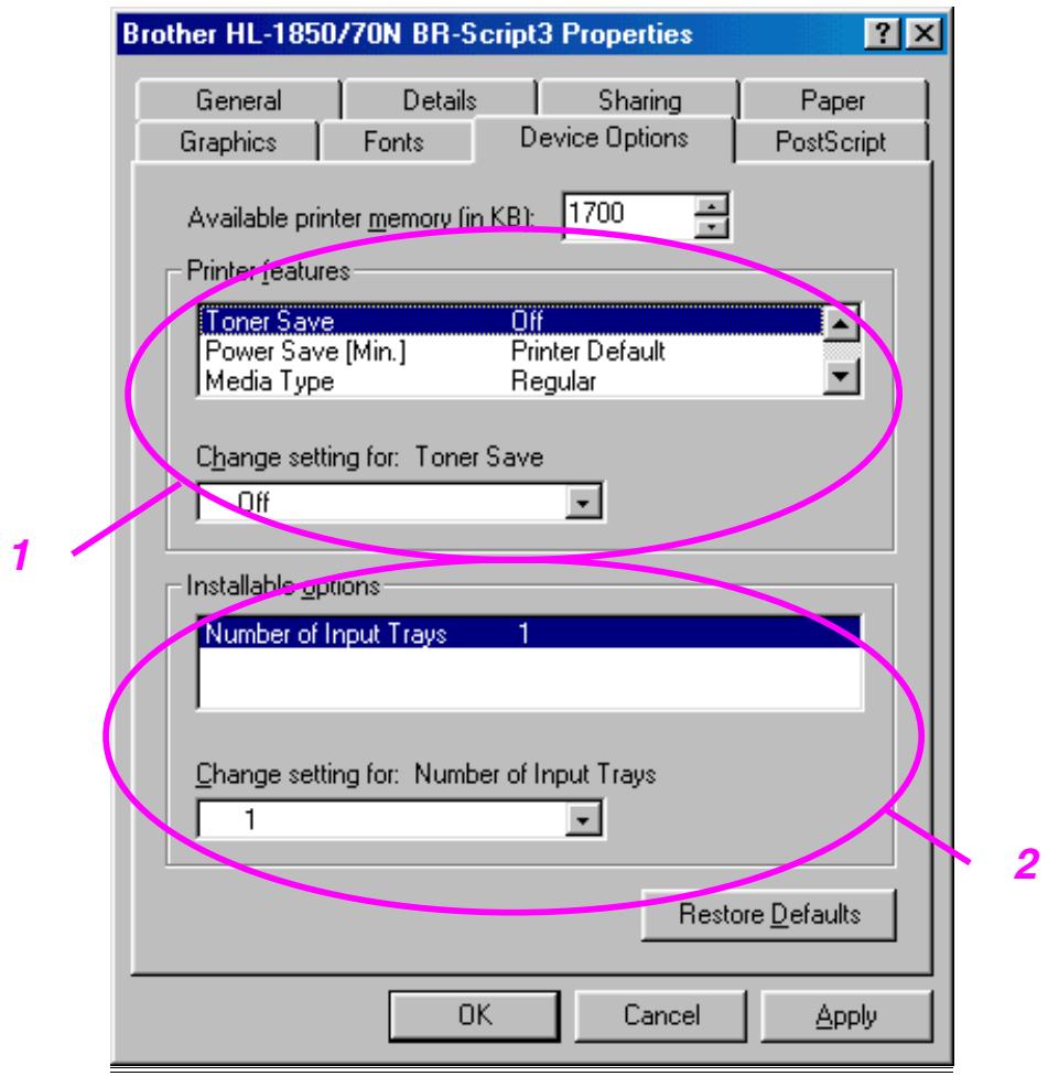 BROTHER HL-1870N - Device Options - 1