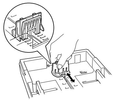 BROTHER HL-1870N - Adjust the paper guides at the right-hand side and back of the paper cassette to match the paper size you want to load. Make sure that the tips of the paper guides fit into the slots correctly. - 2