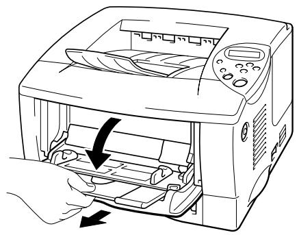BROTHER HL-1870N - Unfold the Multi-purpose Tray Extension. - 1