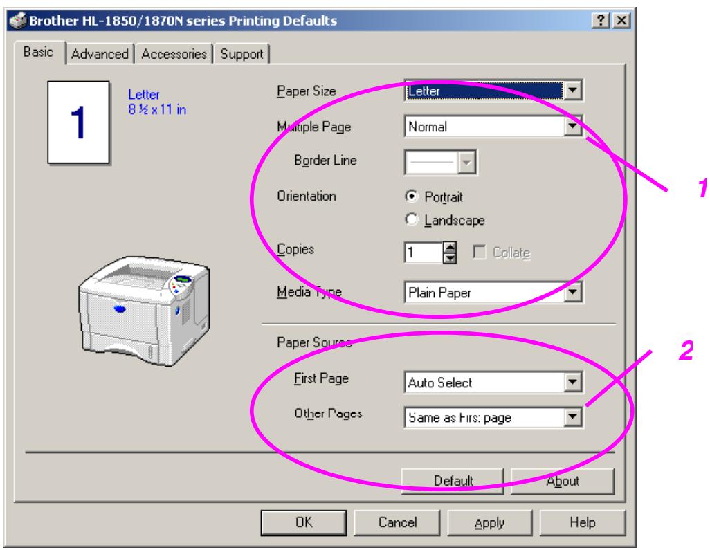 BROTHER HL-1870N - Basic Tab - 1