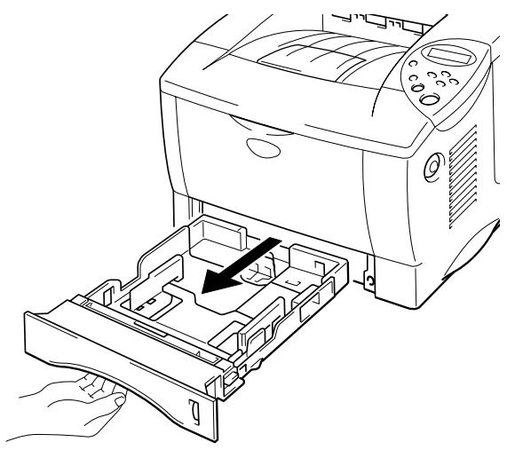 BROTHER HL-1870N - Pull the paper cassette completely out of the printer. - 1