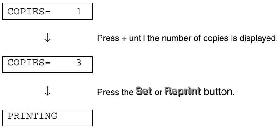 BROTHER HL-1870N - Press the Reprint button. - 1