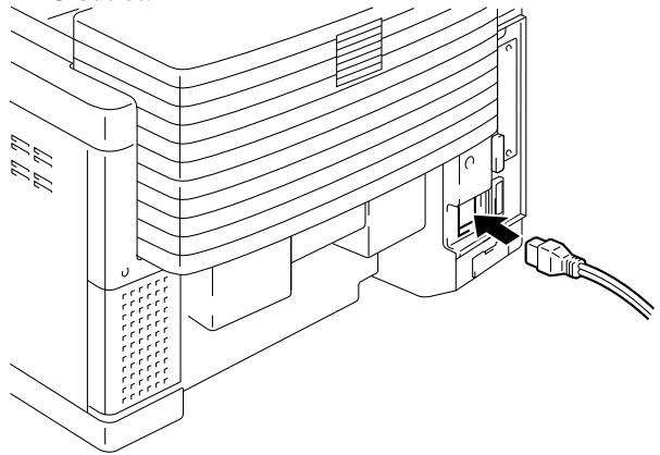 BROTHER HL-2400CN - Plugging in the Power Cord and Turn the Printer On - 1