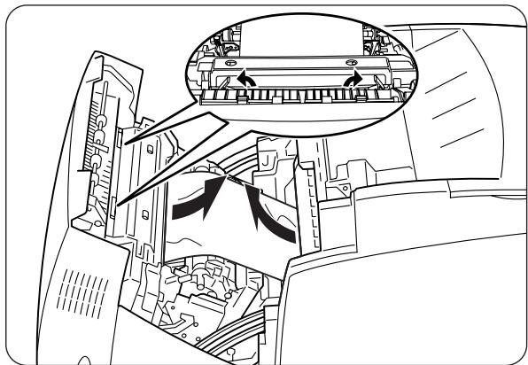 BROTHER HL-4000CN - Paper jams around the print head cartridge: - 4