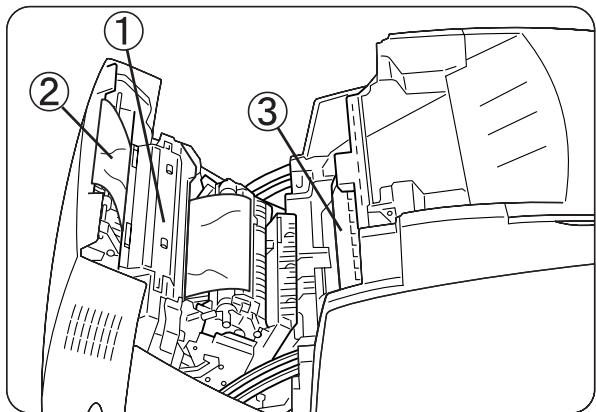 BROTHER HL-4000CN - Paper jams around the print head cartridge: - 3