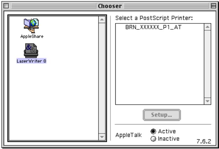 BROTHER HL-5030 - How to Select the Print Server (AppleTalk/EtherTalk) - 2