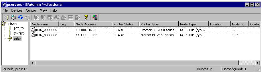 BROTHER HL-5030 - Changing the IP Address using the BRAmin application - 2