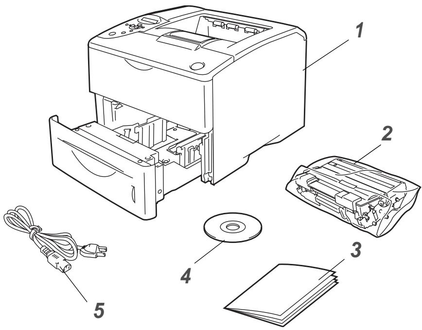 BROTHER HL-6050DL - What is in the box? - 1
