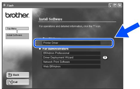 BROTHER HL-7050N - Installing the Driver, Connecting the Cable and Selecting the Appropriate Printer Queue or 'Sharename' - 6