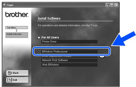 BROTHER HL-7050N - Installing the BRAdmin Professional Configuration Utility (Windows® Users Only) - 3