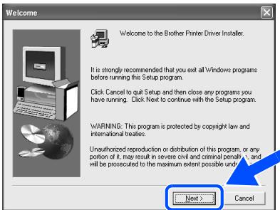 BROTHER HL-7050N - Installing the Driver, Connecting the Cable and Selecting the Appropriate Printer Queue or 'Sharename' - 7