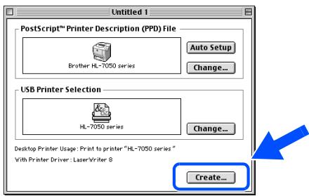 BROTHER HL-7050N - Connecting the Printer to Your Macintosh &amp; Installing the Driver - 13