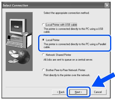 BROTHER HL-7050N - Installing the Driver and Connecting the Printer to Your PC - 11