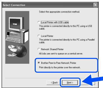 BROTHER HL-7050N - Installing the Driver and Connecting the Printer to Your PC - 9