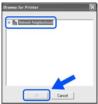 BROTHER HL-7050N - Installing the Driver, Connecting the Cable and Selecting the Appropriate Printer Queue or 'Sharename' - 10