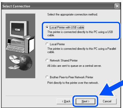 BROTHER HL-7050N - Installing the Driver and Connecting the Printer to Your PC - 9