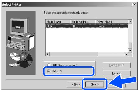 BROTHER HL-7050N - Installing the Driver, Connecting the Cable and Configuring the NetBIOS port - 12