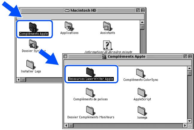 BROTHER HL-2700CN - Pour les utilisateurs de Mac OS® 9.1 à 9.2 : - 1