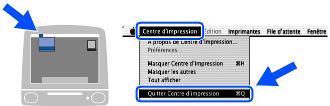 BROTHER HL-2700CN - Dans le menu Centre d'impression, sélectionnez Quitter Centre d'impression. - 1