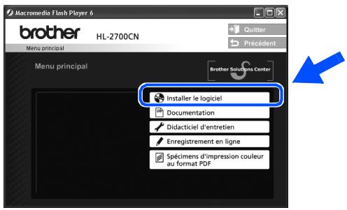 BROTHER HL-2700CN - Installation du pilote, branchement du câble et sélection de la file d'impression ou du nom de partage approprié - 5