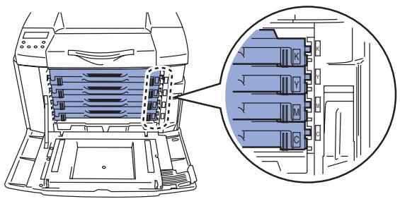BROTHER HL-2700CN - Installez les cartouches de toner - 11