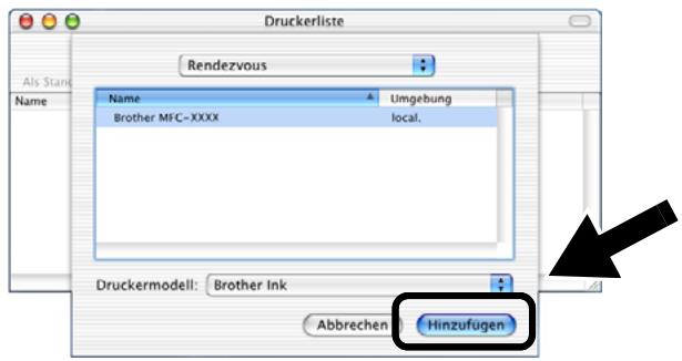 BROTHER NC-2200W - Markieren Sie den Modellnamen Ihres Geräts und klicken Sie auf Hinzufügen. - 1