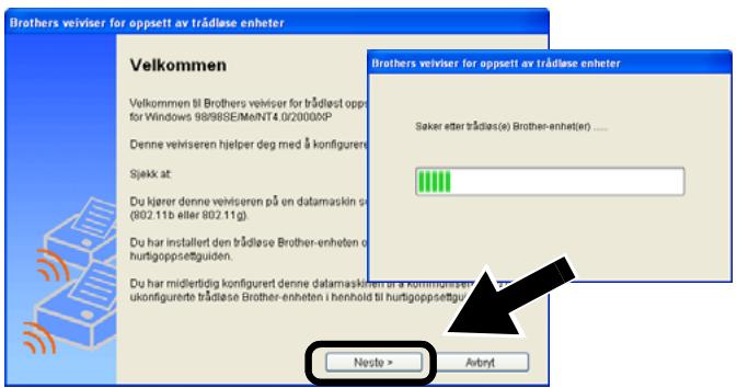 BROTHER NC-2200W - Konfigurere utskrifts-/skanneserveren. - 2