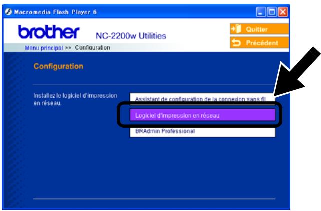 BROTHER NC-2200W - Installation du logiciel d'impression en réseau - 1