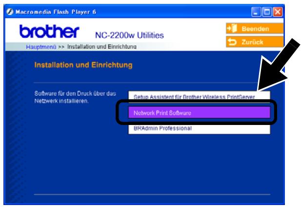 BROTHER NC-2200W - Installation des Netzwerkdrucks - 1