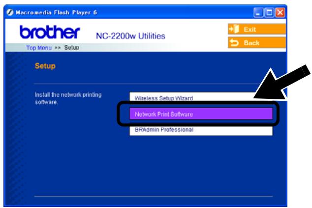 BROTHER NC-2200W - Installing the Network Print Software - 1