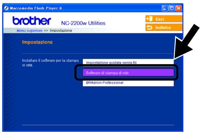 BROTHER NC-2200W - Installazione del software di stampa di rete - 1