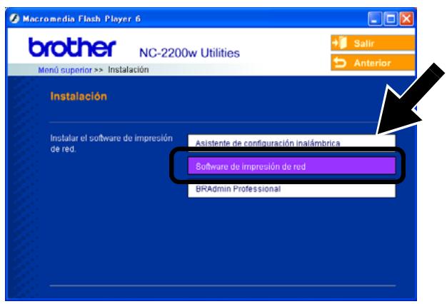 BROTHER NC-2200W - Instalación del software de impresión de red - 1