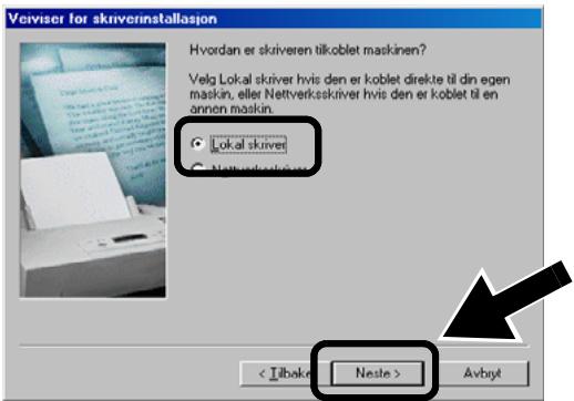 BROTHER NC-2200W - Fjern markeringen for Søk og installer Plug and Play-skriver automatisk og klikk så på Neste. - 3