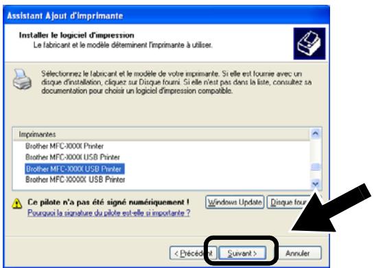 BROTHER NC-2200W - Installation du pilote d'imprimante - 9